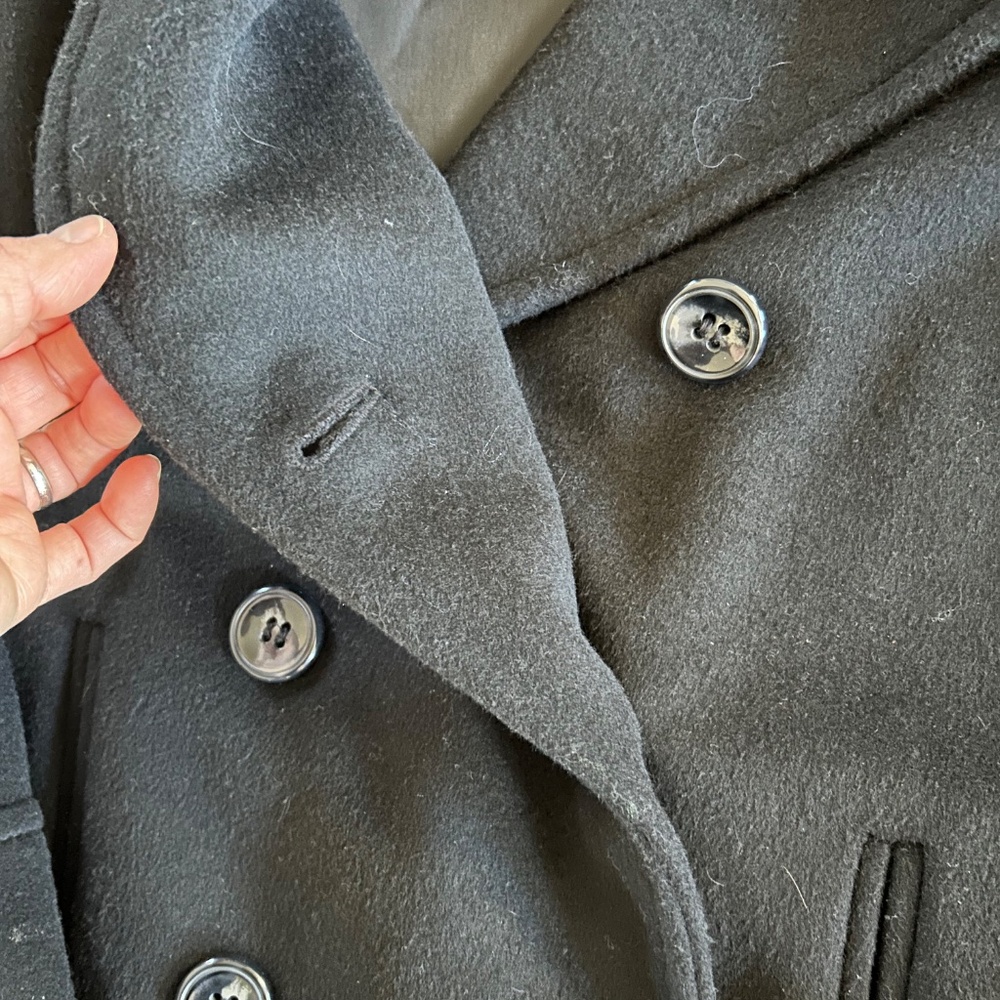 🌺Wool St. John’s Bay Heavy Pea Coat - Picture 8 of 12